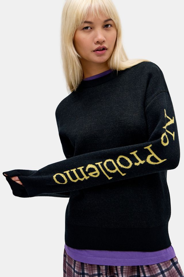 No Problemo Black Long Sleeve Jumper #2