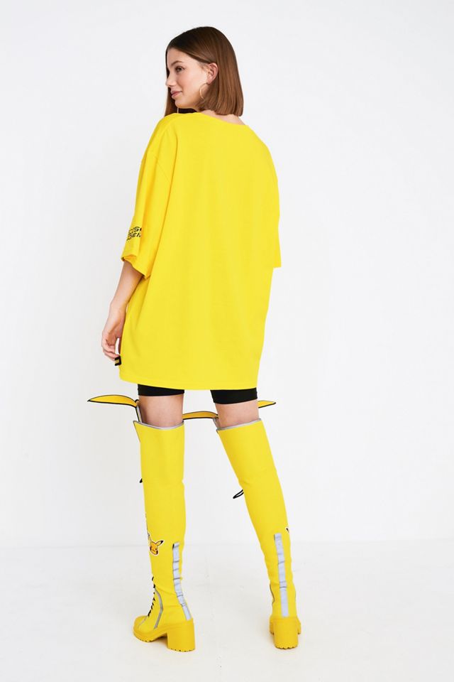 GCDS - Robe t-shirt jaune motif Pokémon #3