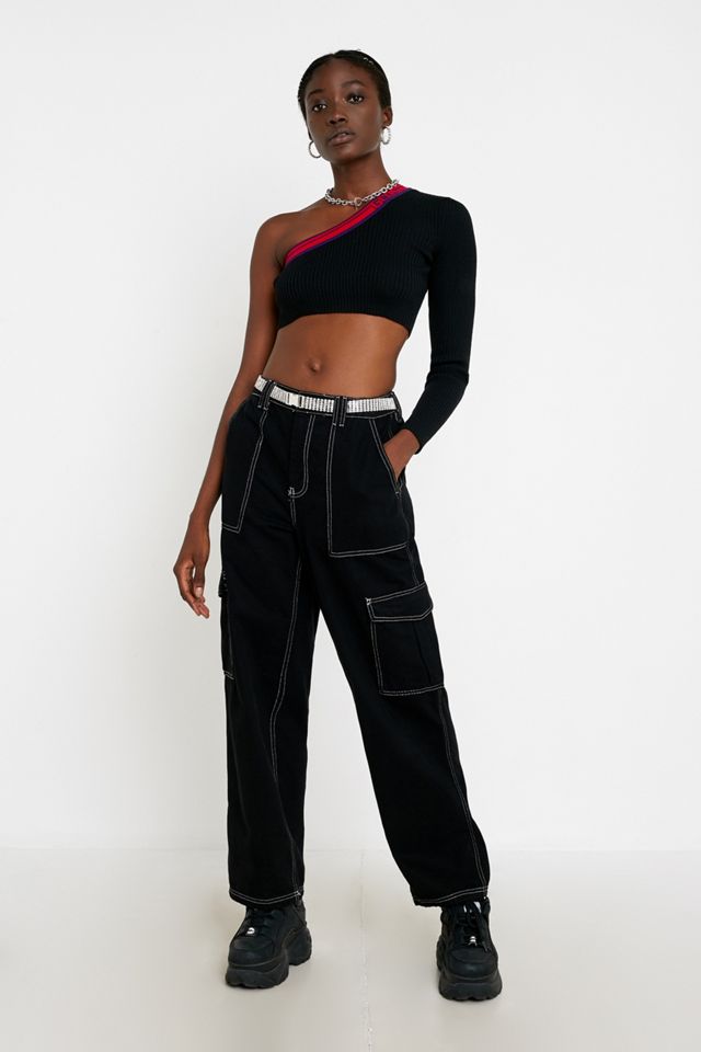 GCDS One-Shoulder Long-Sleeve Top #2
