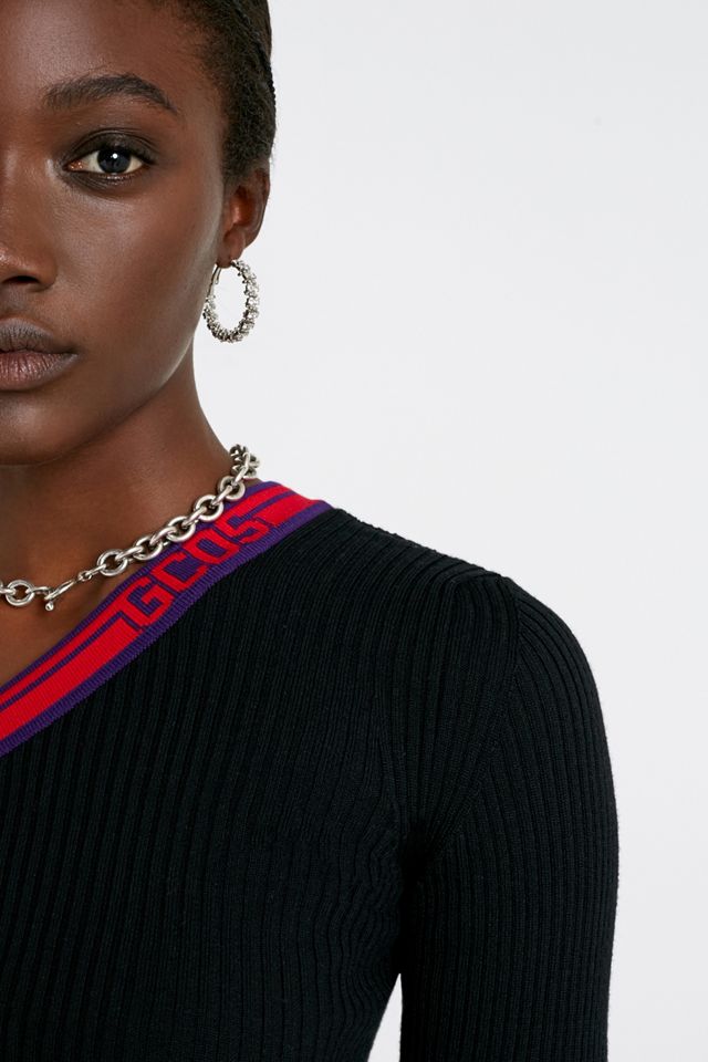 GCDS One-Shoulder Long-Sleeve Top #3