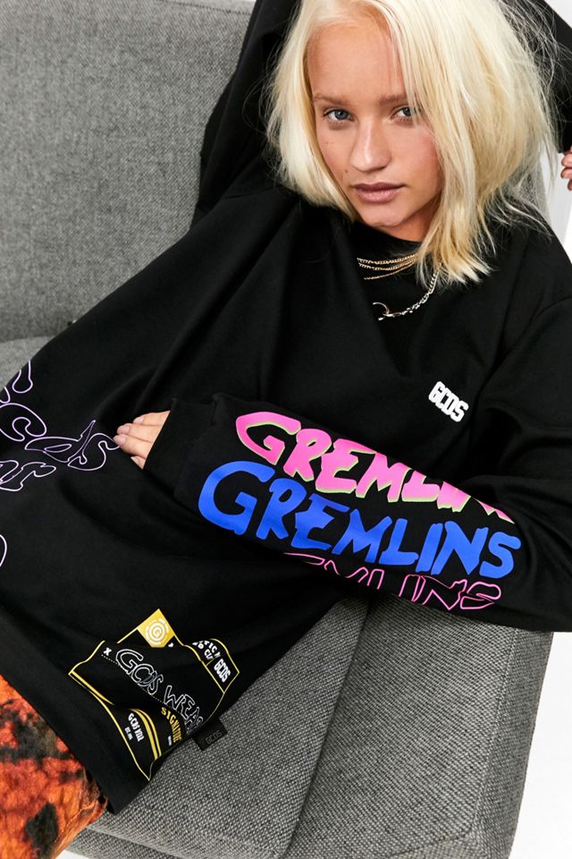GCDS◆GCDS長袖Tシャツ/M/コットン/WHT/GR21M020004/Gremlins Print Crewneck GCDS(ジーシーディーエス) / GCDS長袖Tシャツ/M/コットン/WHT