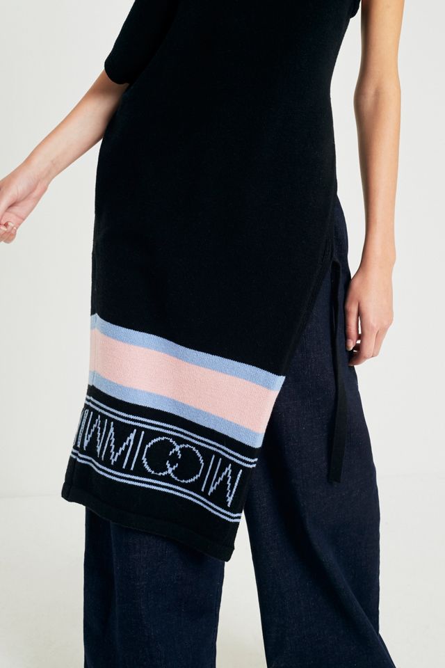 MIMICAWE Ruffled One-Shoulder Cape Jumper #1