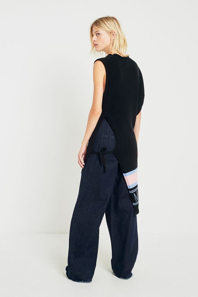 MIMICAWE Ruffled One-Shoulder Cape Jumper #2