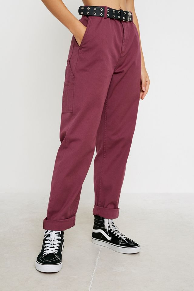 Carhartt WIP Pierce Dark Rose Trousers #1