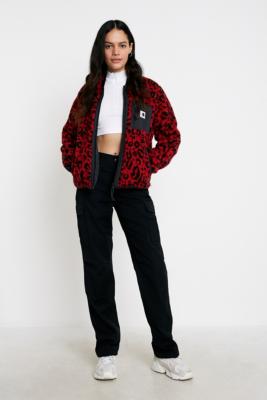 Carhartt WIP Janet Leopard Teddy Liner Jacket Urban Outfitters UK