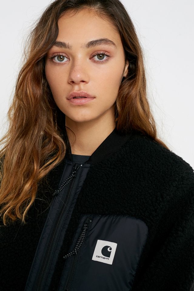 Carhartt WIP - Veste en peluche Janet noire #1