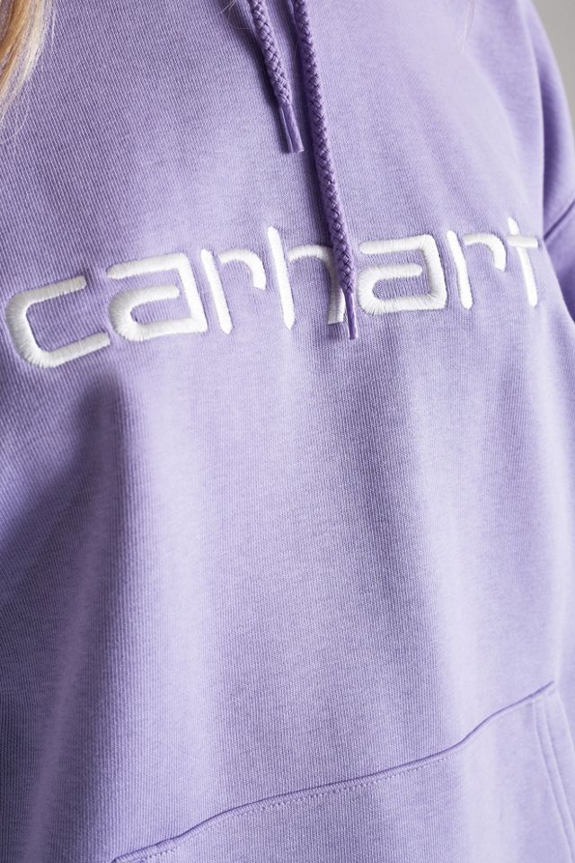 Carhartt WIP - Sweat à capuche lilas avec logo #1
