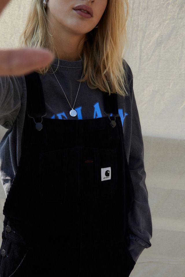 Carhartt WIP - Salopette à bavette en velours côtelé bleu marine #2