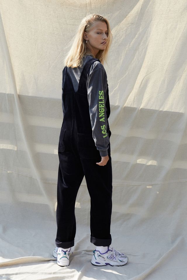 Carhartt WIP - Salopette à bavette en velours côtelé bleu marine #3