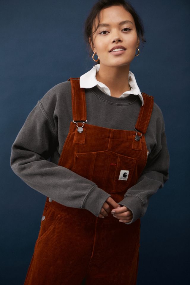 Carhartt WIP Rust Corduroy Bib Overall Dungarees