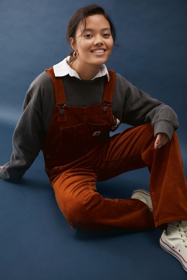Carhartt WIP Rust Corduroy Bib Overall Dungarees #3