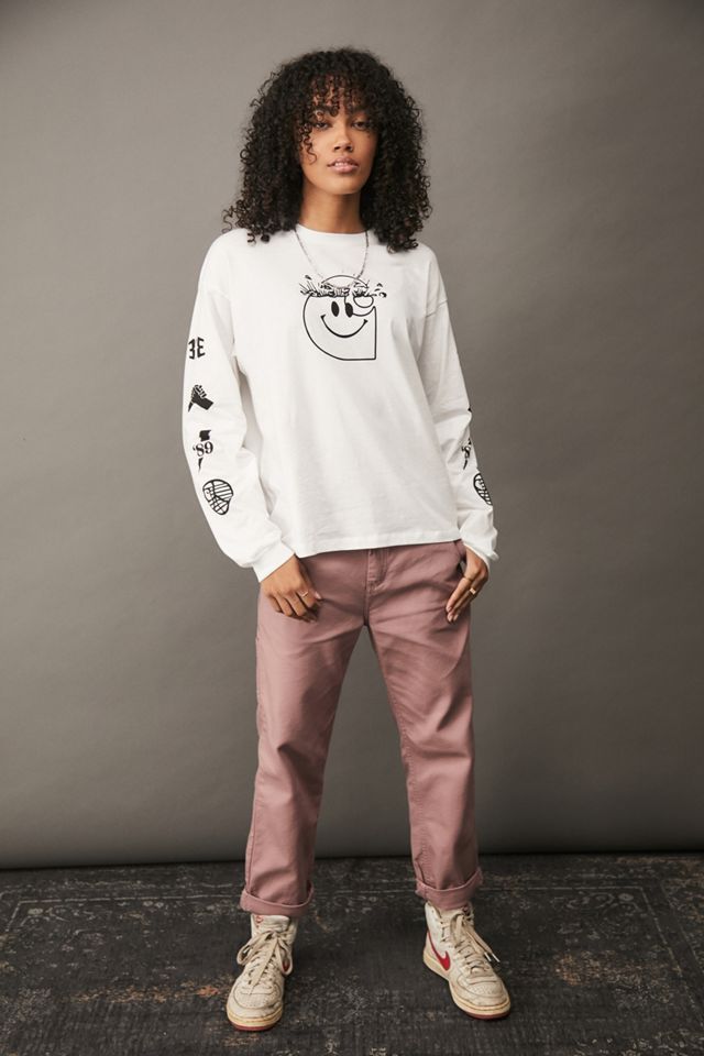 Carhartt WIP Camiseta de manga larga impresa en blanco #2