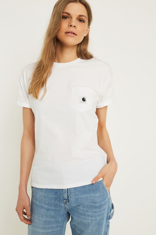 Carhartt WIP White Pocket T-Shirt #1