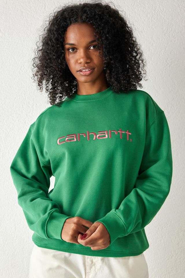 Green discount sweatshirt women's