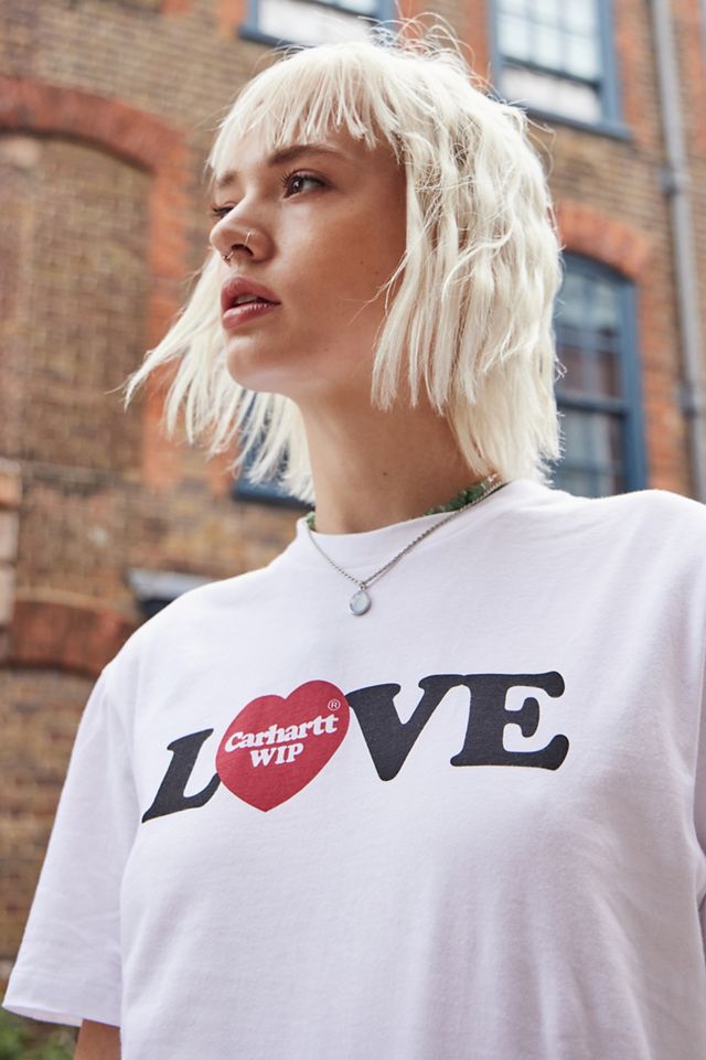 Carhartt WIP – T-Shirt „Love“ in Weiß #1