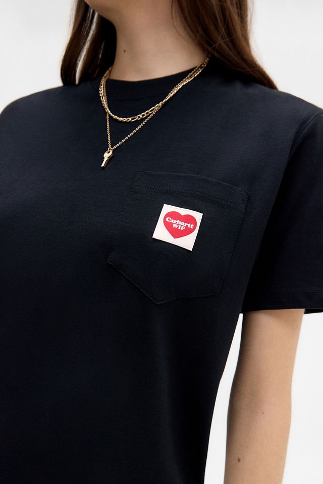 T-Shirt Carhartt WIP a Manica Corta con Taschino a Cuore #2