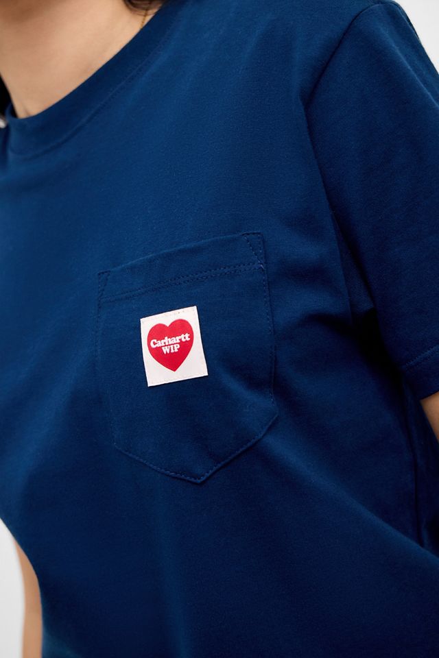 Camiseta Carhartt WIP de Manga Corta con Bolsillo y Corazón #2