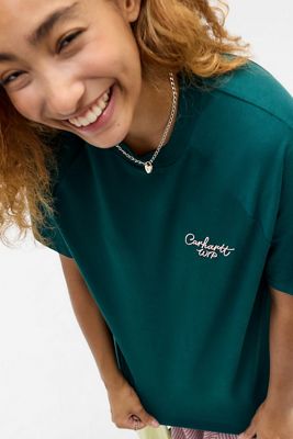 Carhartt WIP T-Shirt Signature Vert Sapin Foncé