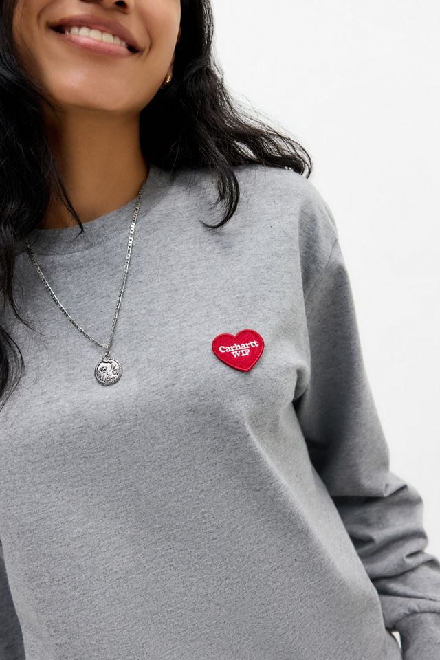 Carhartt WIP Heart Patch Long Sleeve T-Shirt #1