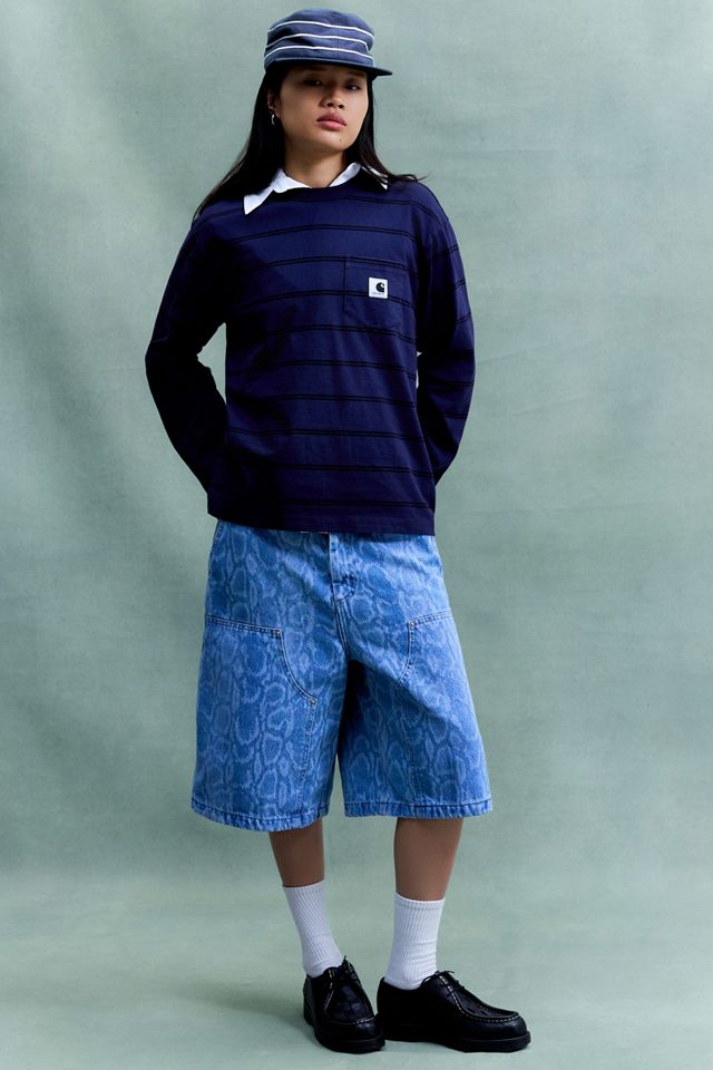 Carhartt WIP Nixon Shorts mit Schlangenmuster und Doppelknie #1