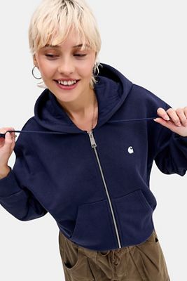 Carhartt WIP Navy Casey Zip-Through Hoodie