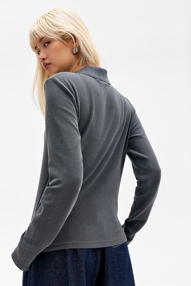 Carhartt WIP Graues Dora Langarm-Poloshirt #3