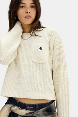 Pull en maille gaufrée Mira écru Carhartt WIP