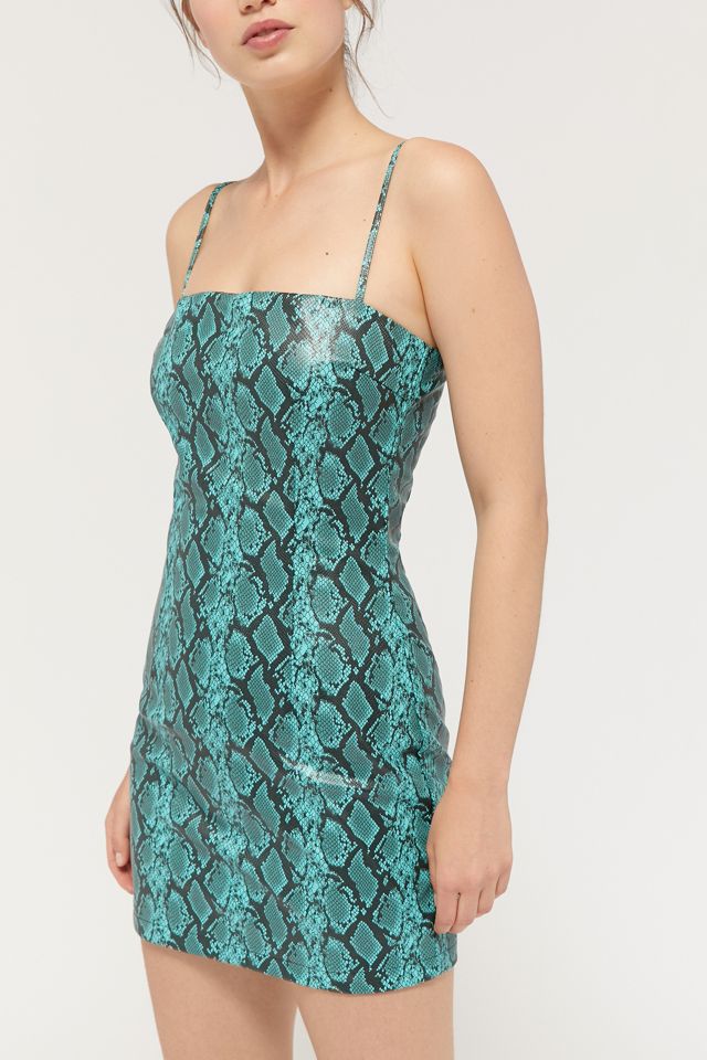 Tiger Mist Viper Snake Print Mini Dress #3