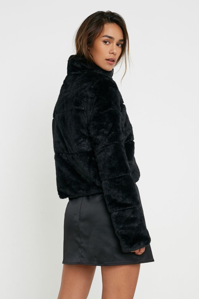 Tiger Mist Bridget Faux Fur Jacket Urban Outfitters UK