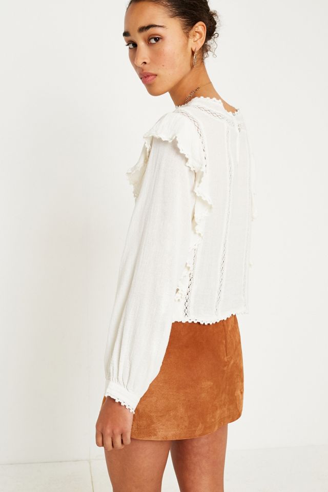 Free People Amy Floral Bordado Top #4