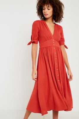 Free People Love of My Life Sienna Midi Dress | Urban Outfitters UK