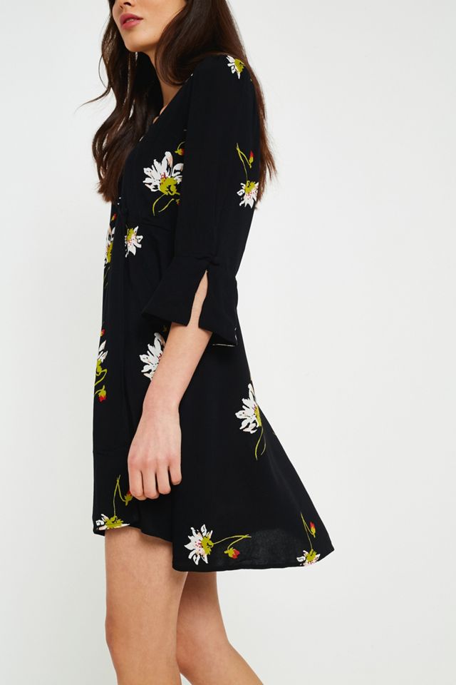 Free People Time On Your Side Mini Abito floreale nero #1