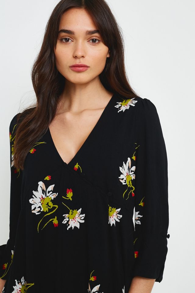 Free People Time On Your Side Mini Abito floreale nero #2