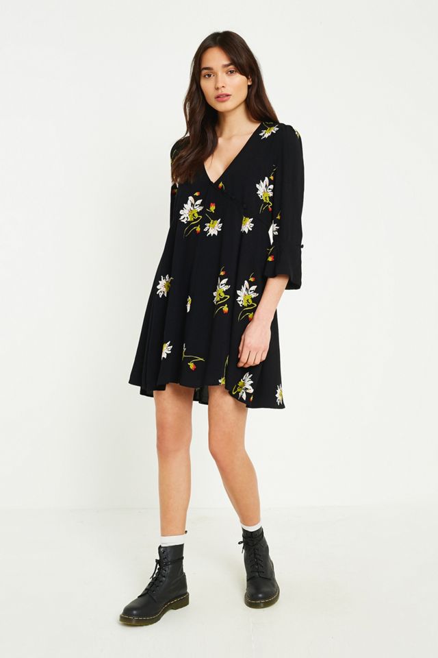 Free People Time On Your Side Mini Abito floreale nero #3