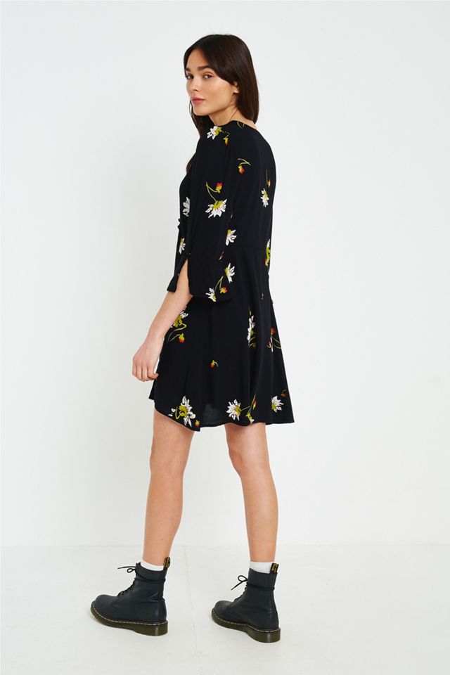 Free People Time On Your Side Mini Abito floreale nero #4