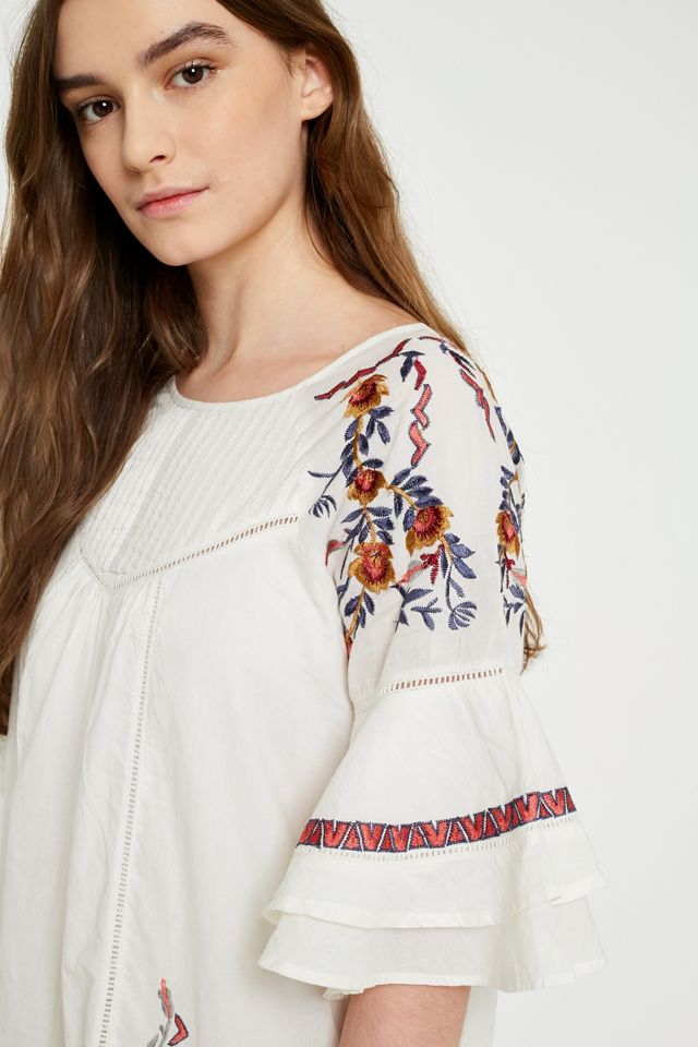 Free People Pavlo Floral Embroidered Dress #1