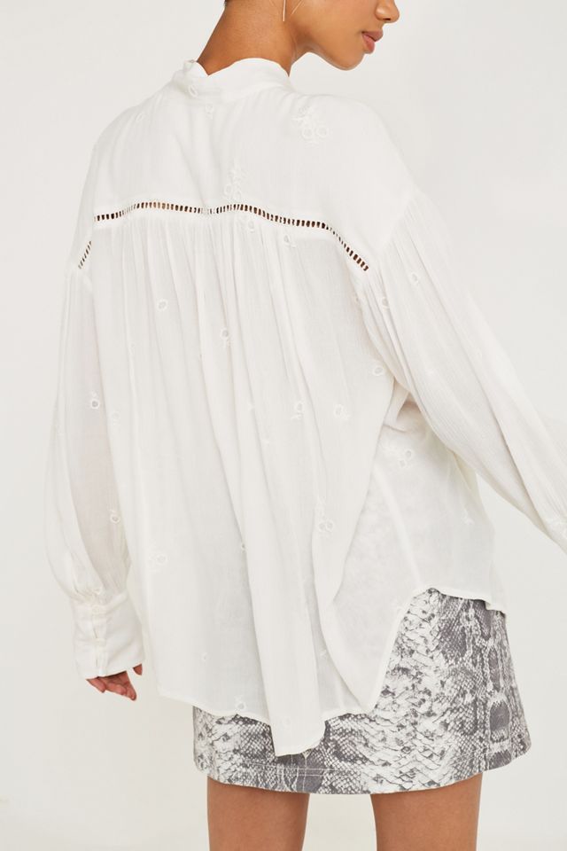 Free People Wishful Moments White Blouse #1