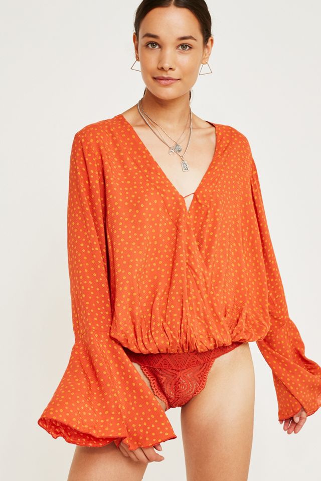 Free People – Gepunkteter Body „Makin' Waves“ #1