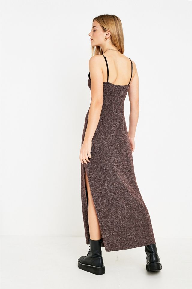 Free People Lola Rose Glitter Maxi Dress | Urban Outfitters UK