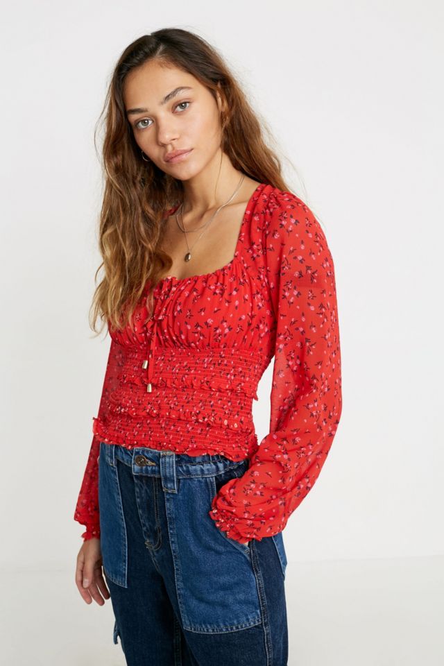 Free People Floral shop Top