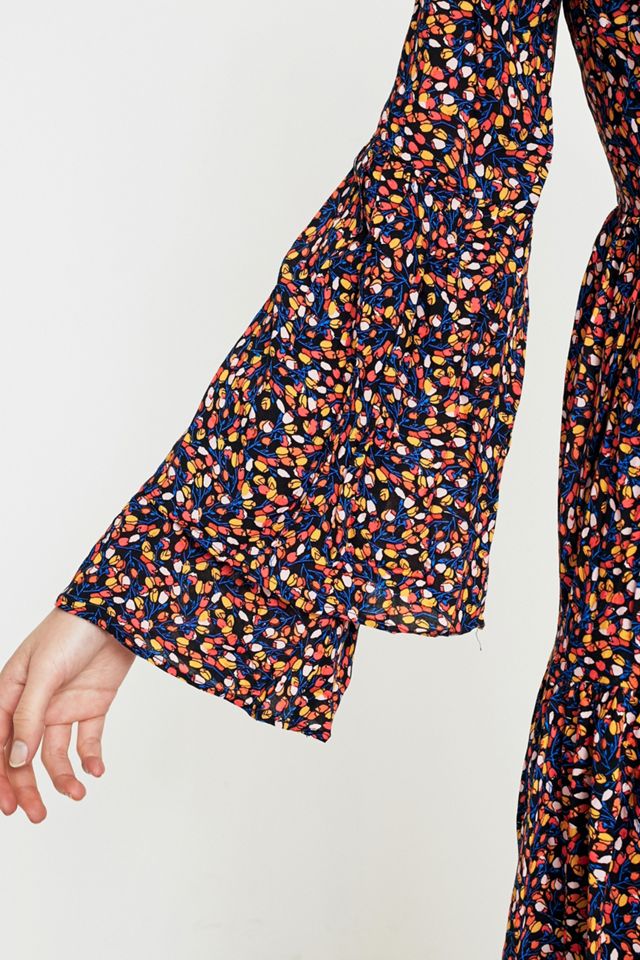 Free People Charlotte Cravatta-Front Stampa Geometrica Maxi Abito #2