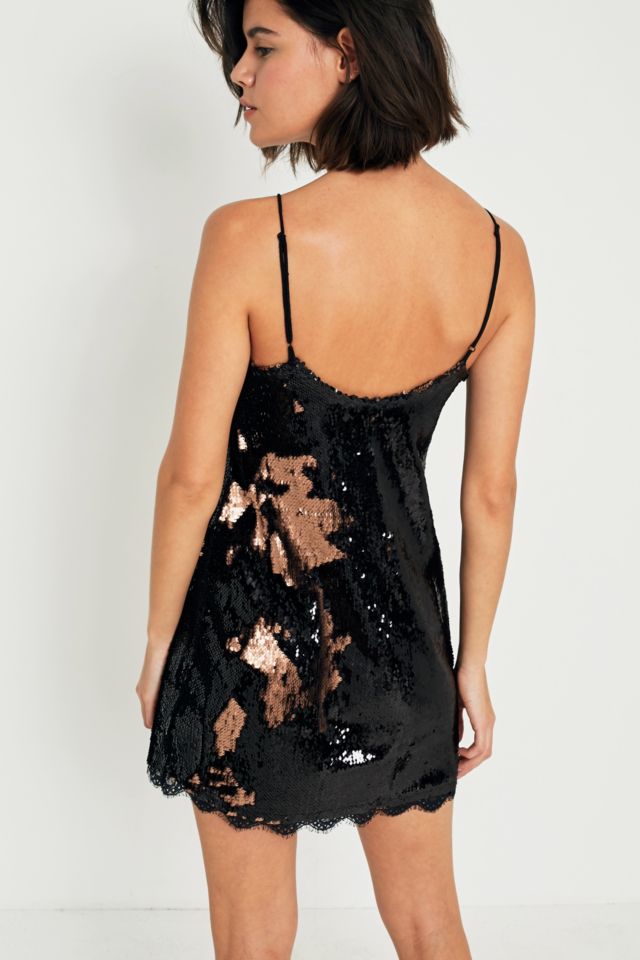 Free people seeing outlet double sequin dress