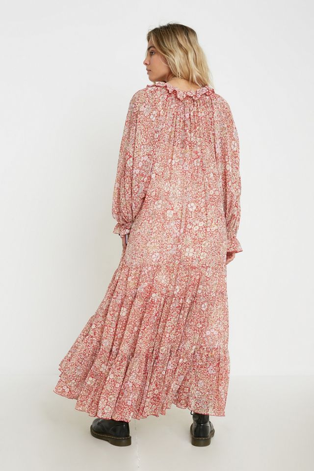maxi sun dresses Summer Sunlit Breeze Floral Maxi Sundress
