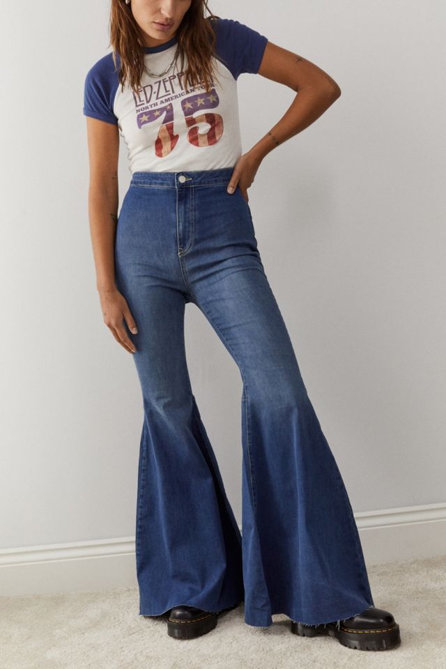 We The Free by Free People Just Float On high waist flare jean