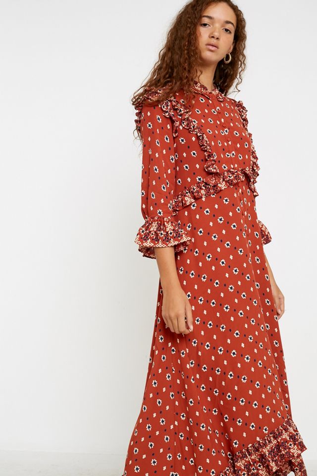 floral mermaid midi dress Floral Rococo Lace Mermaid Midi Dress – CHINASQUAD