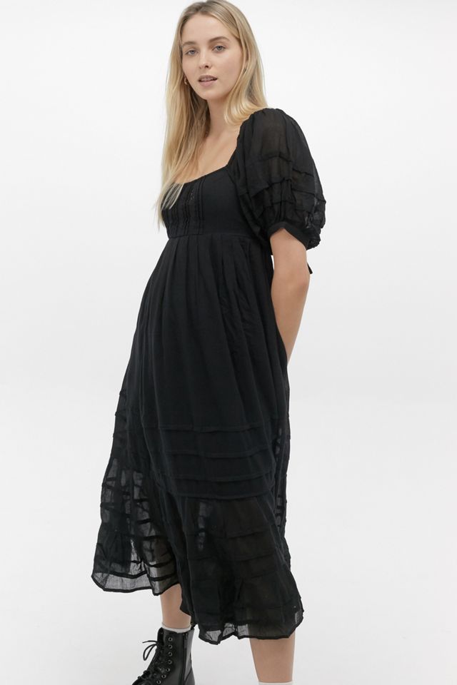 Gente Libre Let's Be Friends Vestido Midi Negro