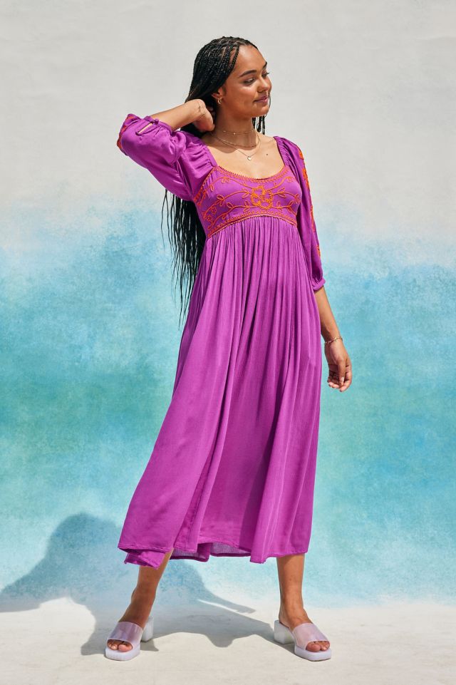 Free people purple outlet maxi dress