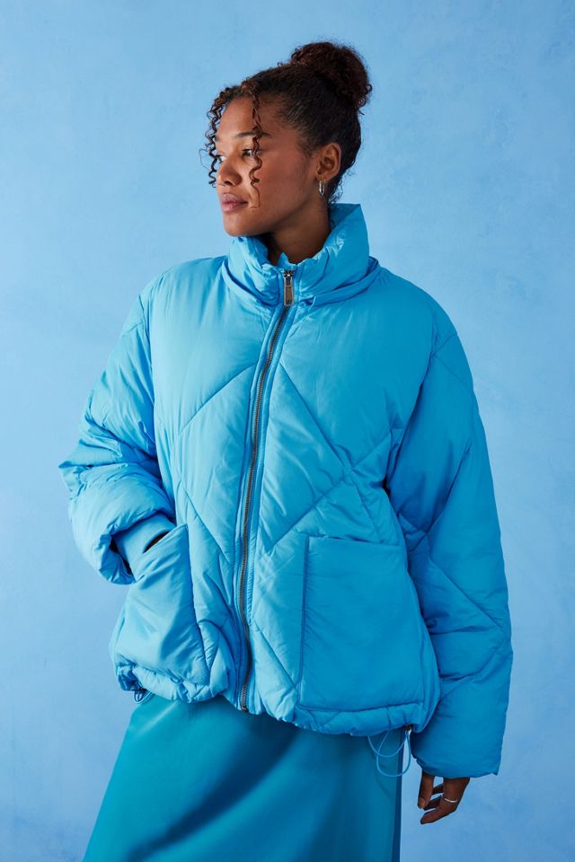 Free People Giacca Blue Emmy Swing Puffer #3