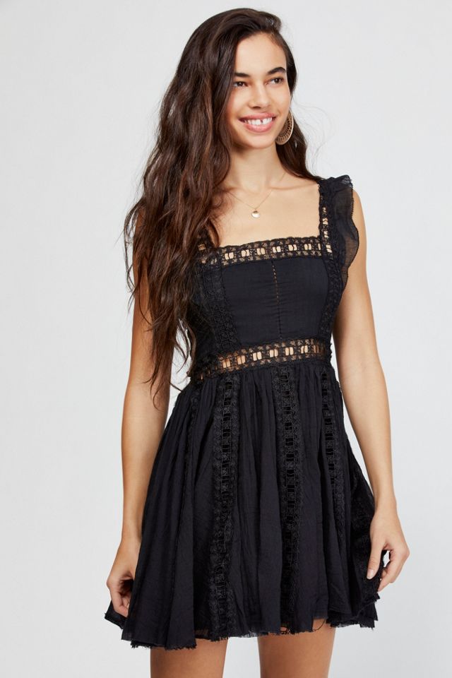 Free People - Robe courte noire Verona #2