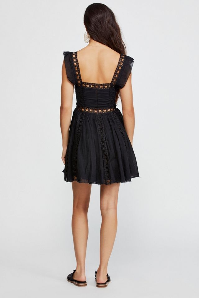 Free People - Robe courte noire Verona #3